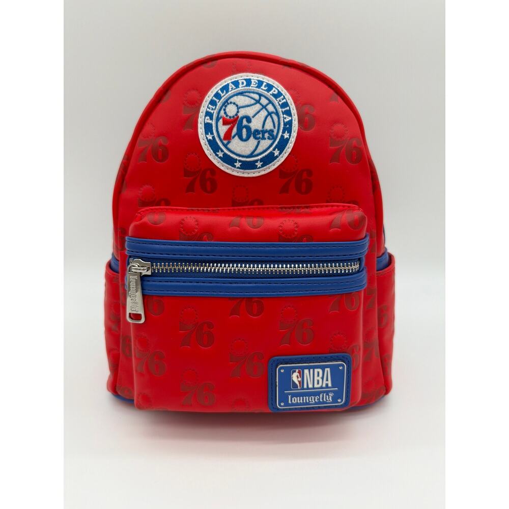 Loungefly NBA Philadelphia 76ers Logo Mini Backpack NWT